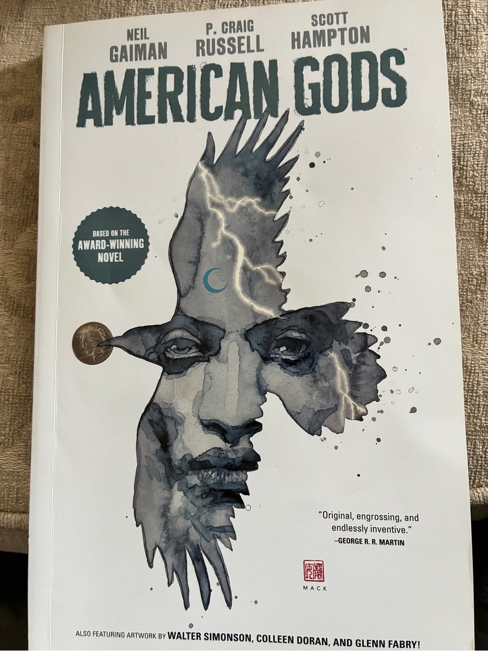 Rare American Gods Graphic Novel - by Neil Gaiman SIGNED